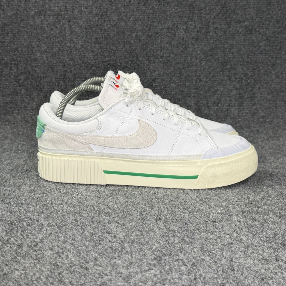 Nike Court Legacy Lift Sneaker Womens 11 White Stadium Green Platform Retro Shoe